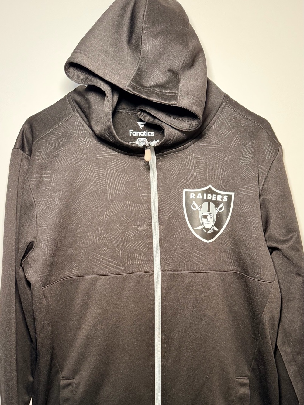 Fanatics Las Vegas Raiders Full Zip Hoodie - Men’s Medium